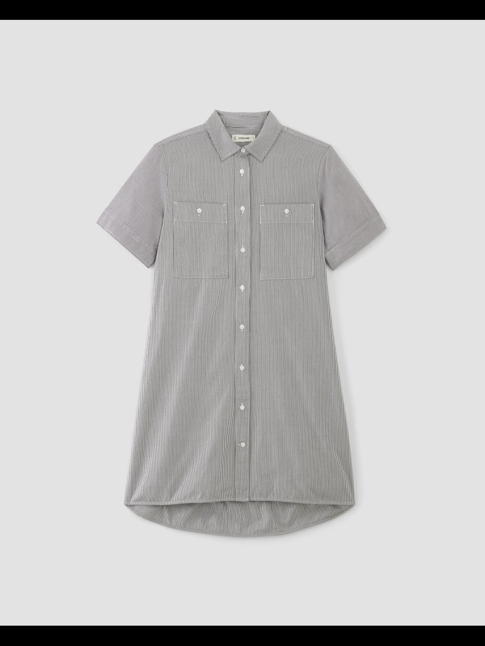 Everlane The Daytripper Cotton Striped Shirt Dress M